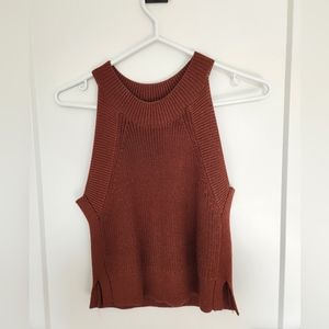 Aritzia Wilfred XXS Burnt Orange Knit tank top